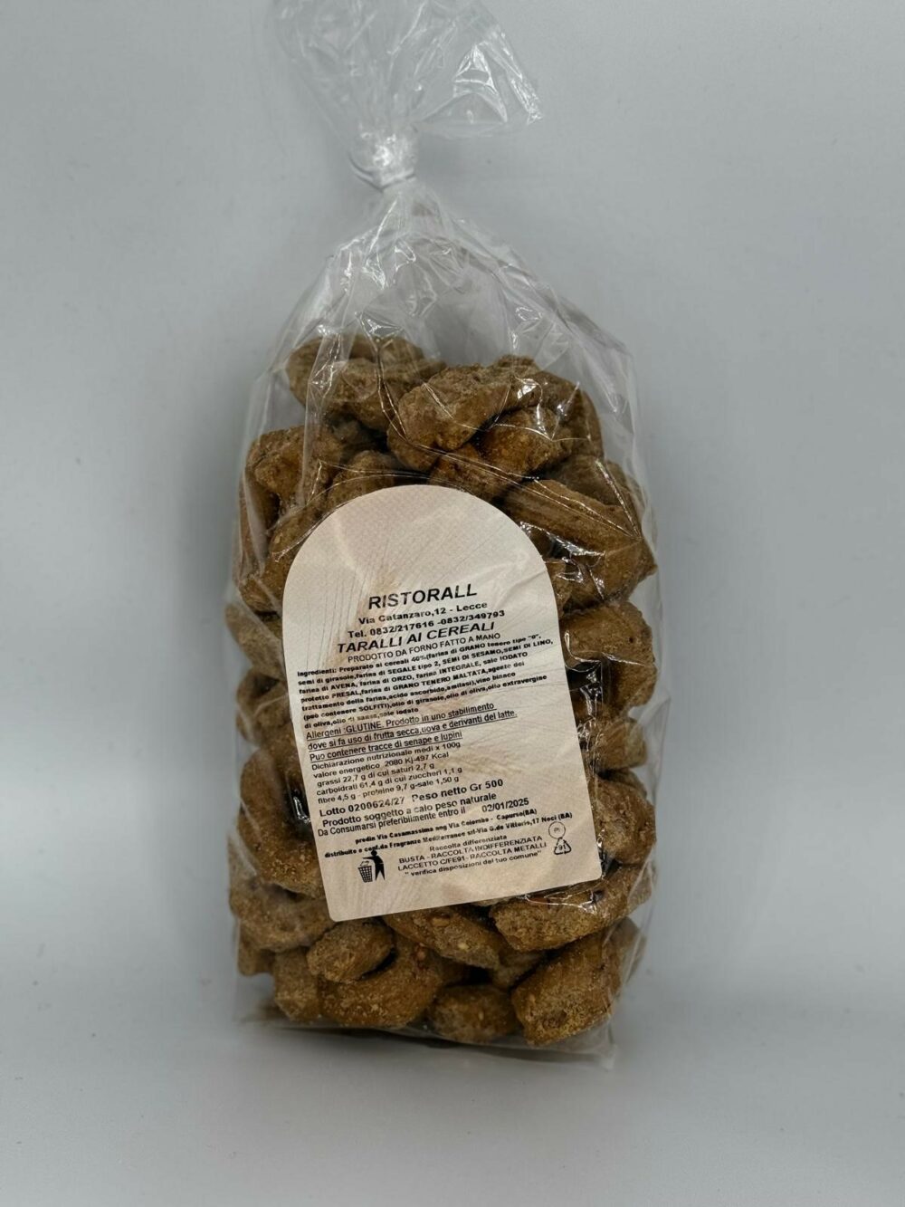 taralli ai cereali artigianali gluten free