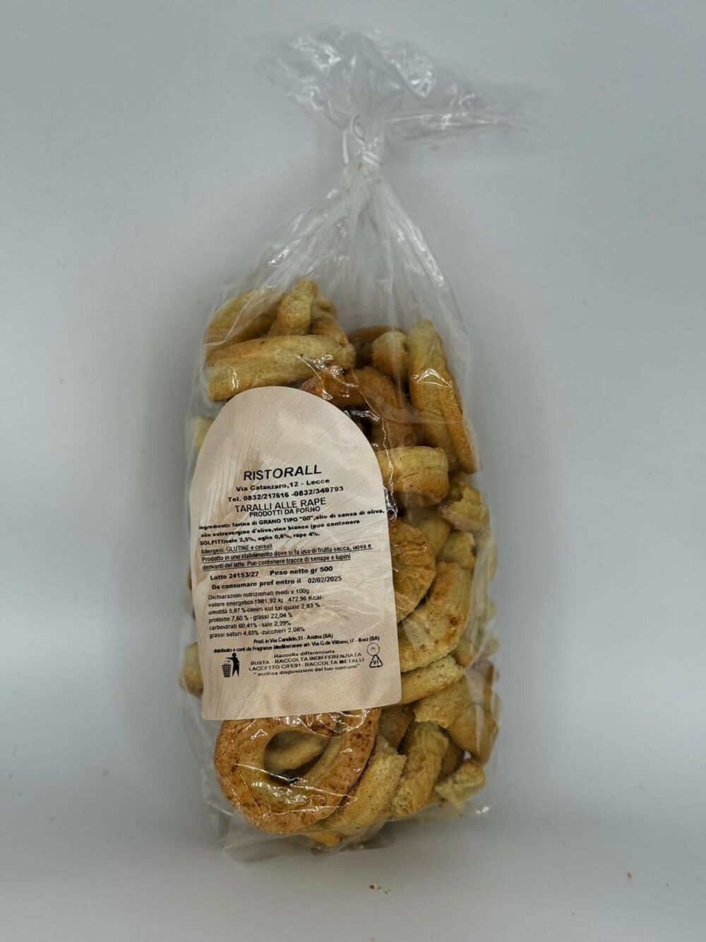 taralli da forno salentini artigianali